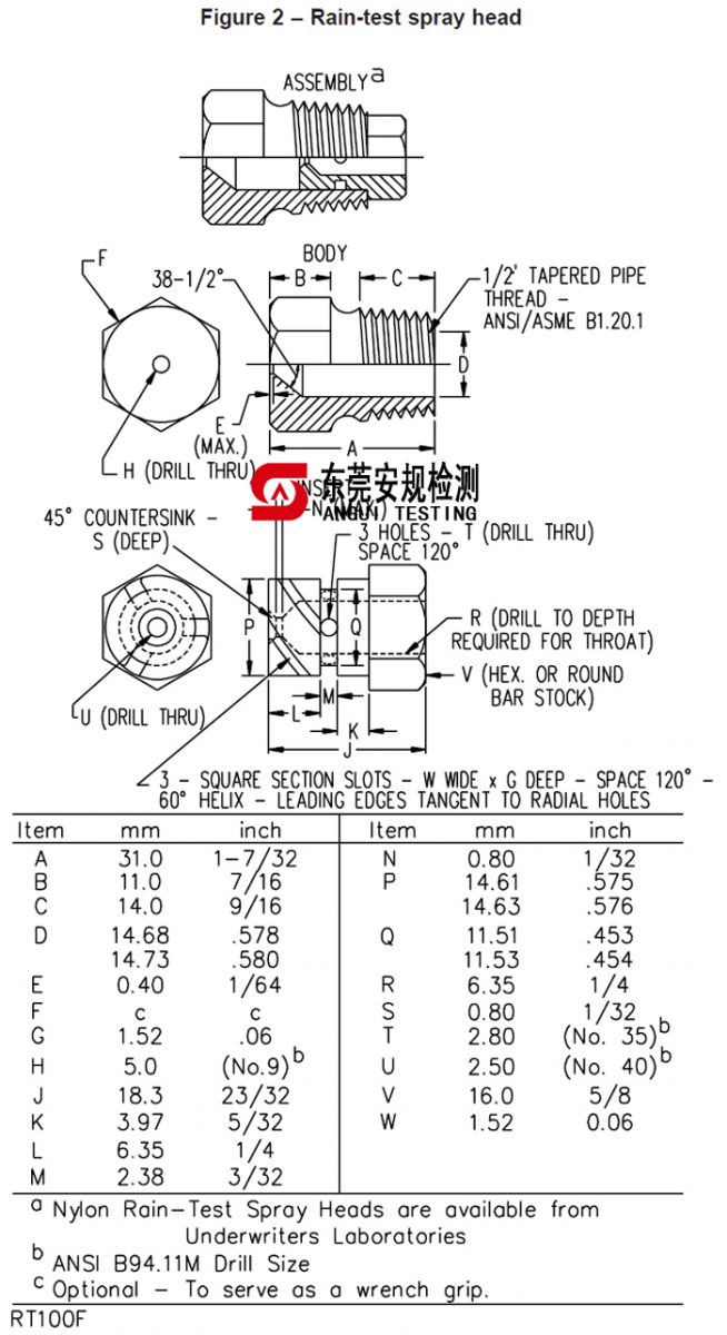 UL淋雨头RT100E(图1)