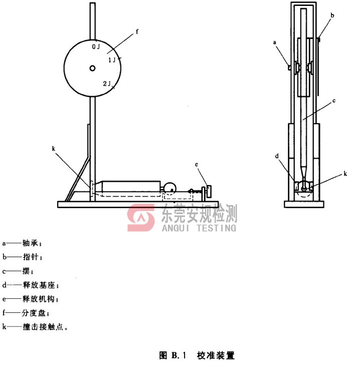 弹簧冲击锤校准装置