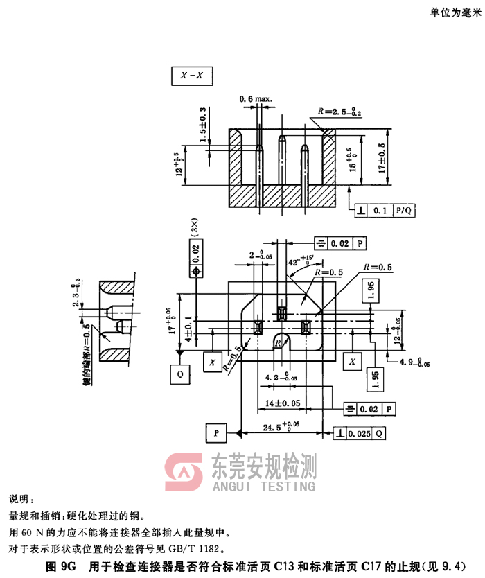 IEC60320耦合器量规图9G连接器C13止规